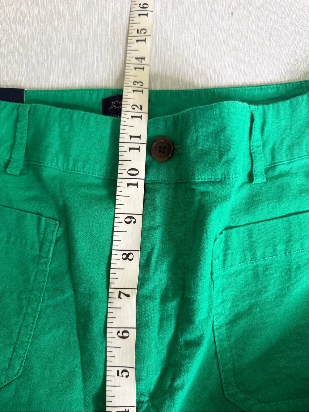 J.Crew Lizzie High Rise Patch Pocket Wide Leg Pant Emerald Berry Size 29 NWT